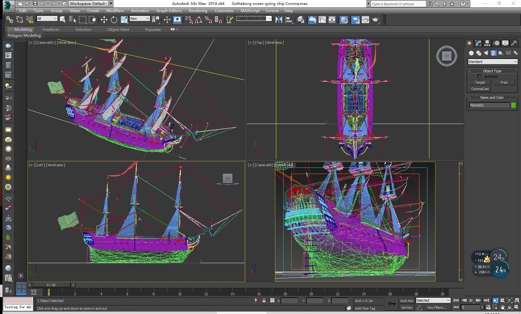 Gotheborg ocean-going ship 3D model_17