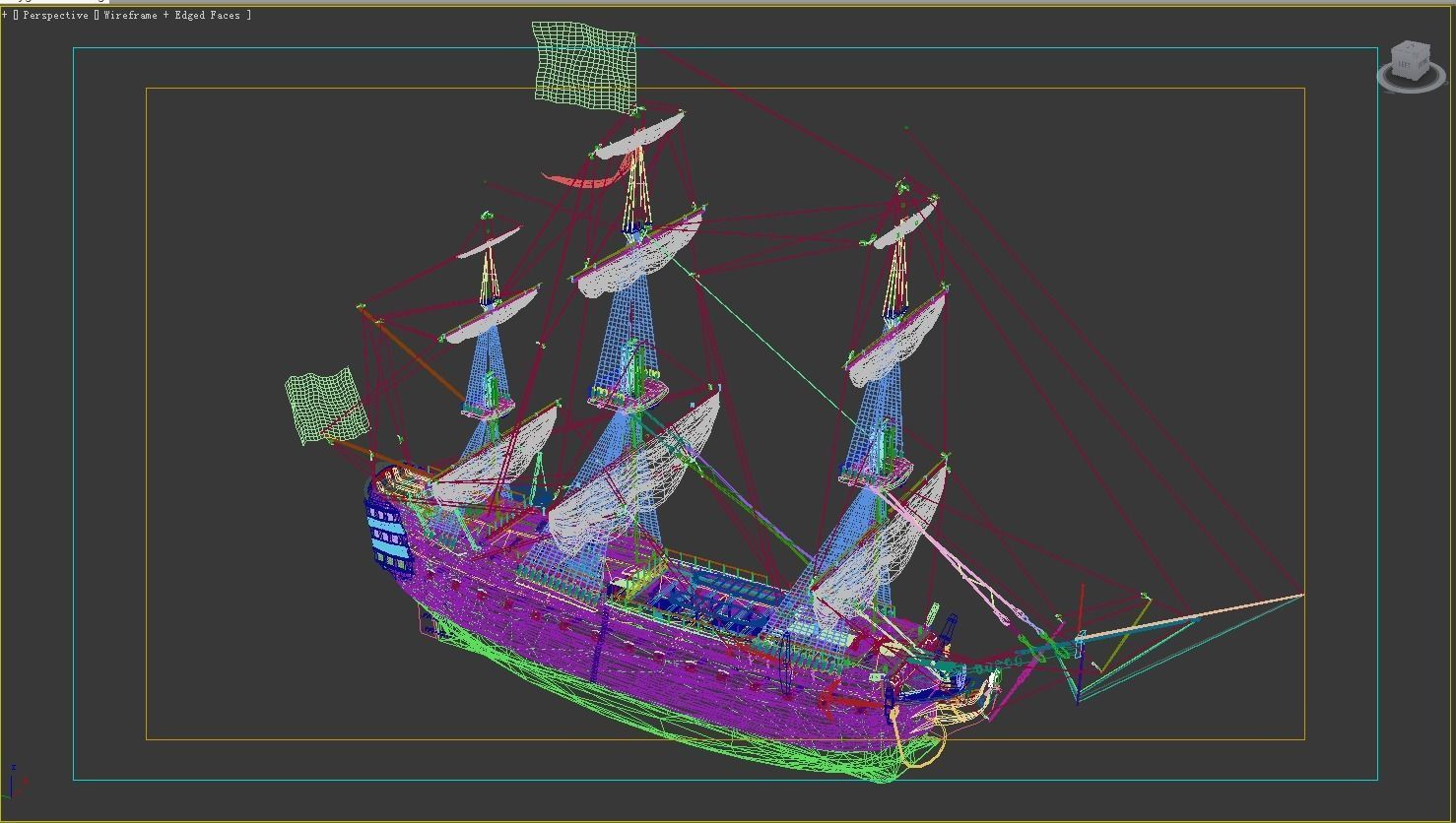 Gotheborg ocean-going ship 3D model_19