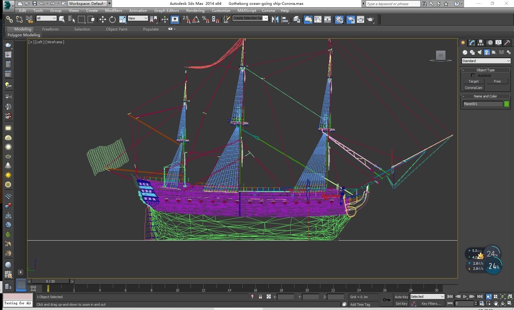 Gotheborg ocean-going ship 3D model_16