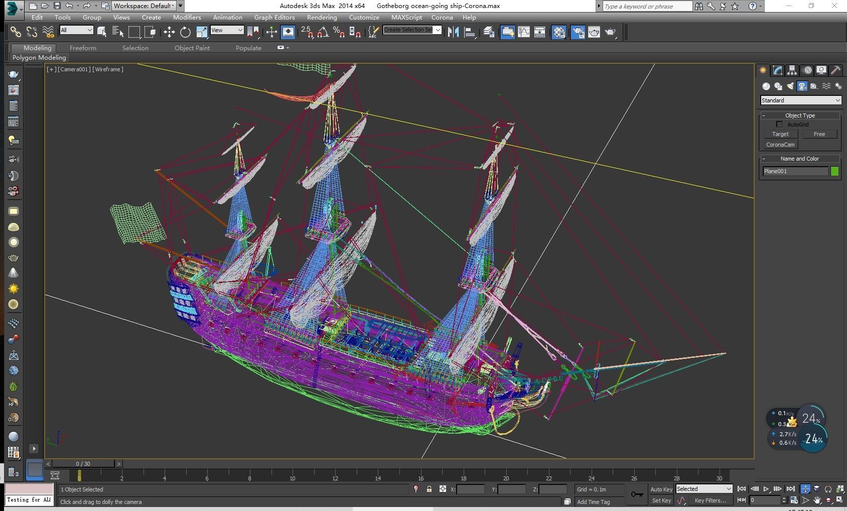 Gotheborg ocean-going ship 3D model_14