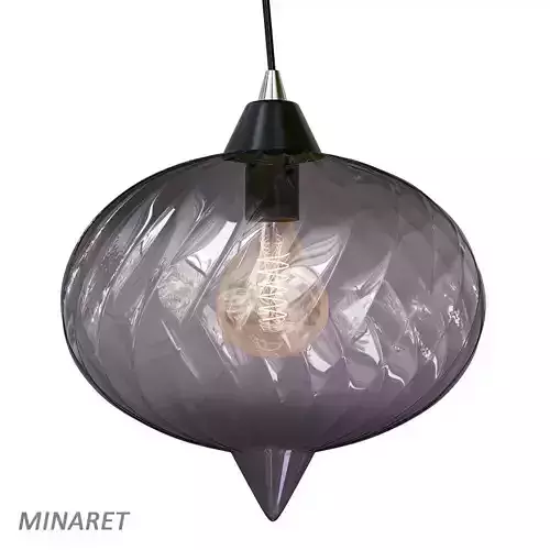 MINARET pendant light with shade 3D model