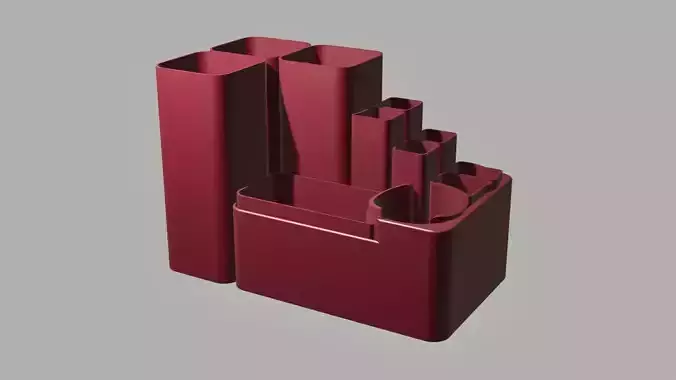 desktop desk organizer modular 3D print model