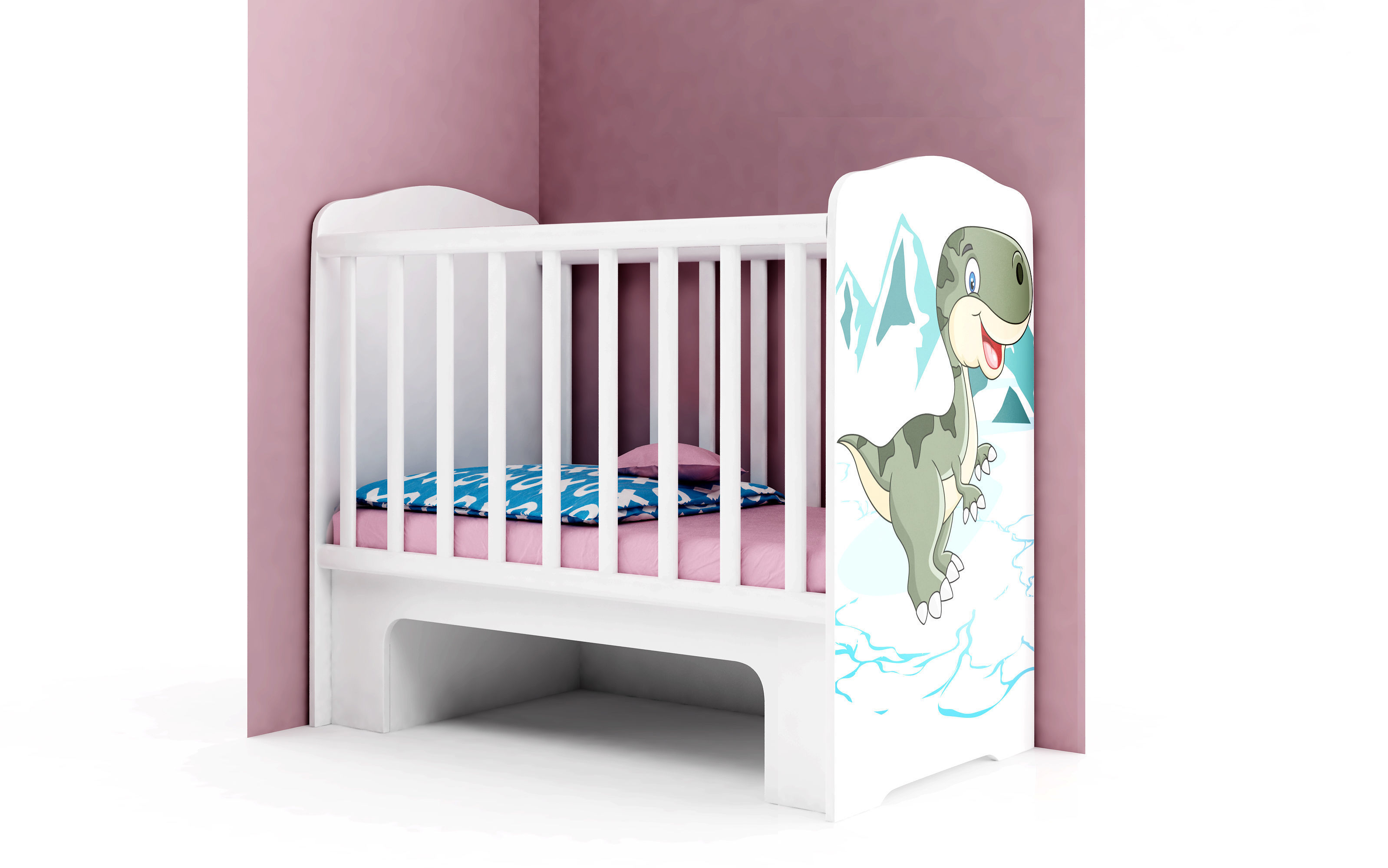 Modular baby furniture system 3D model_41