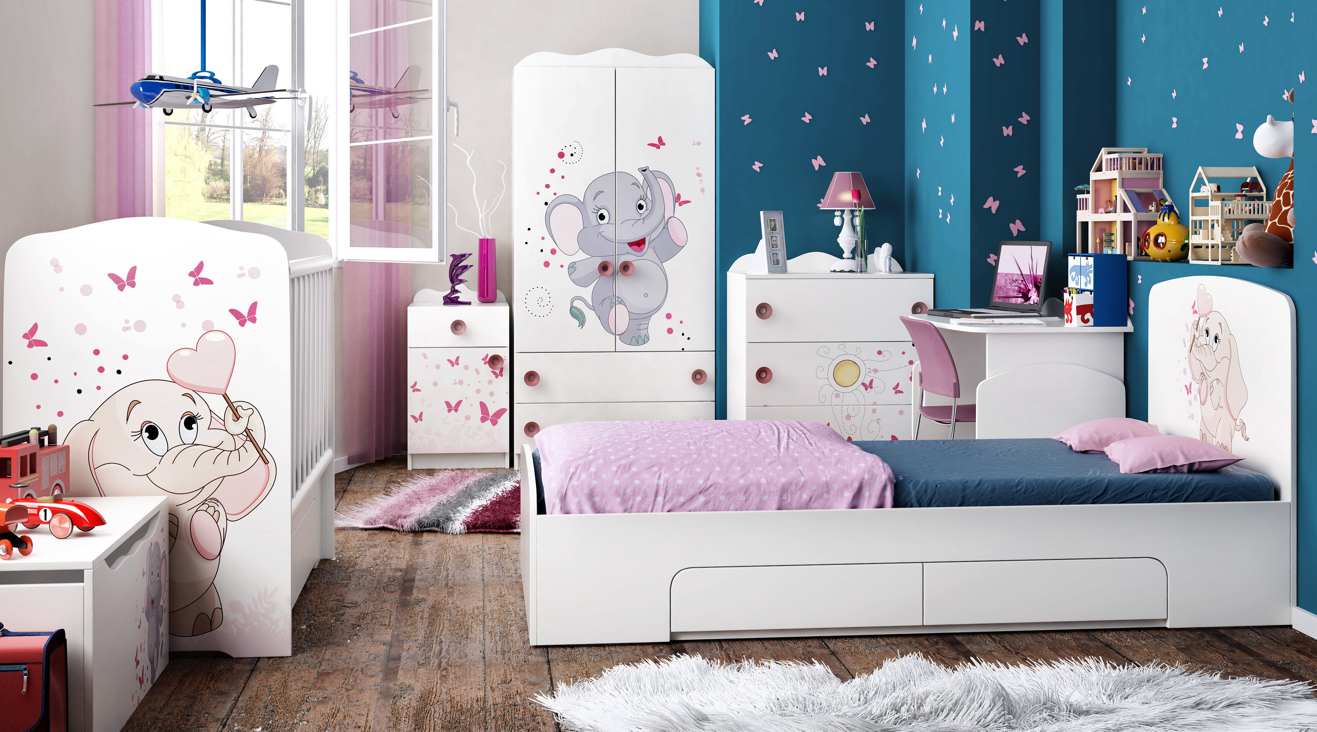 Modular baby furniture system 3D model_2