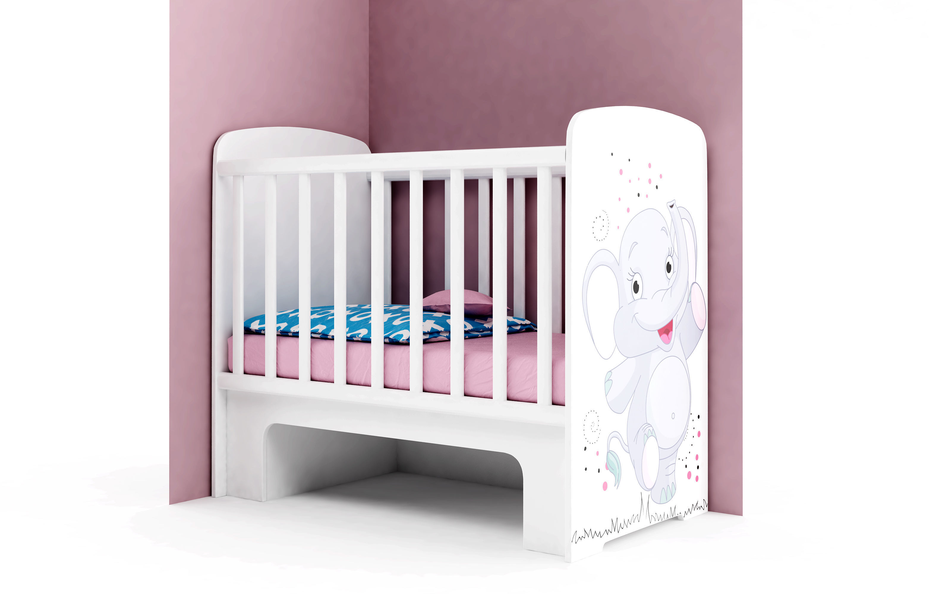 Modular baby furniture system 3D model_40