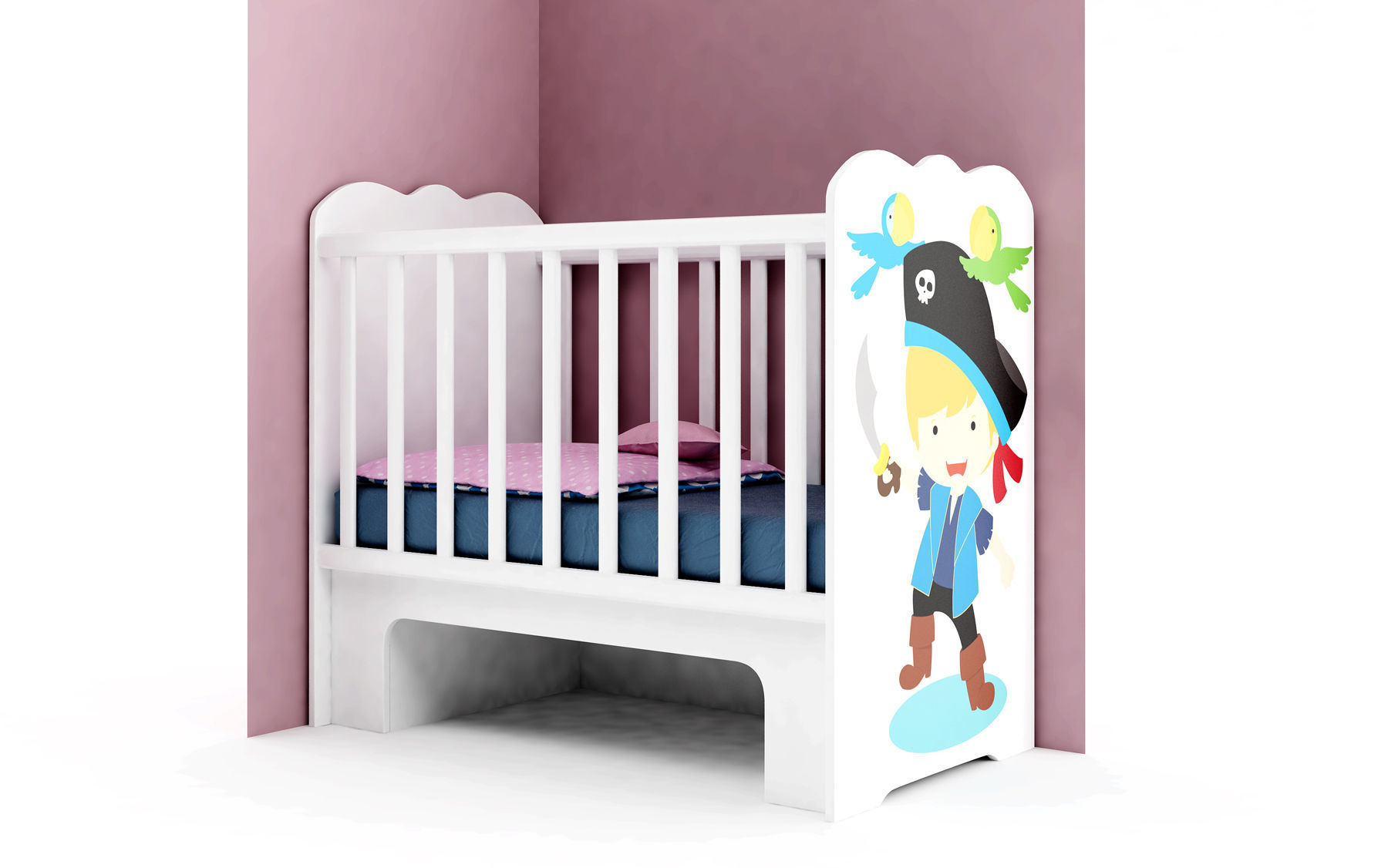 Modular baby furniture system 3D model_49