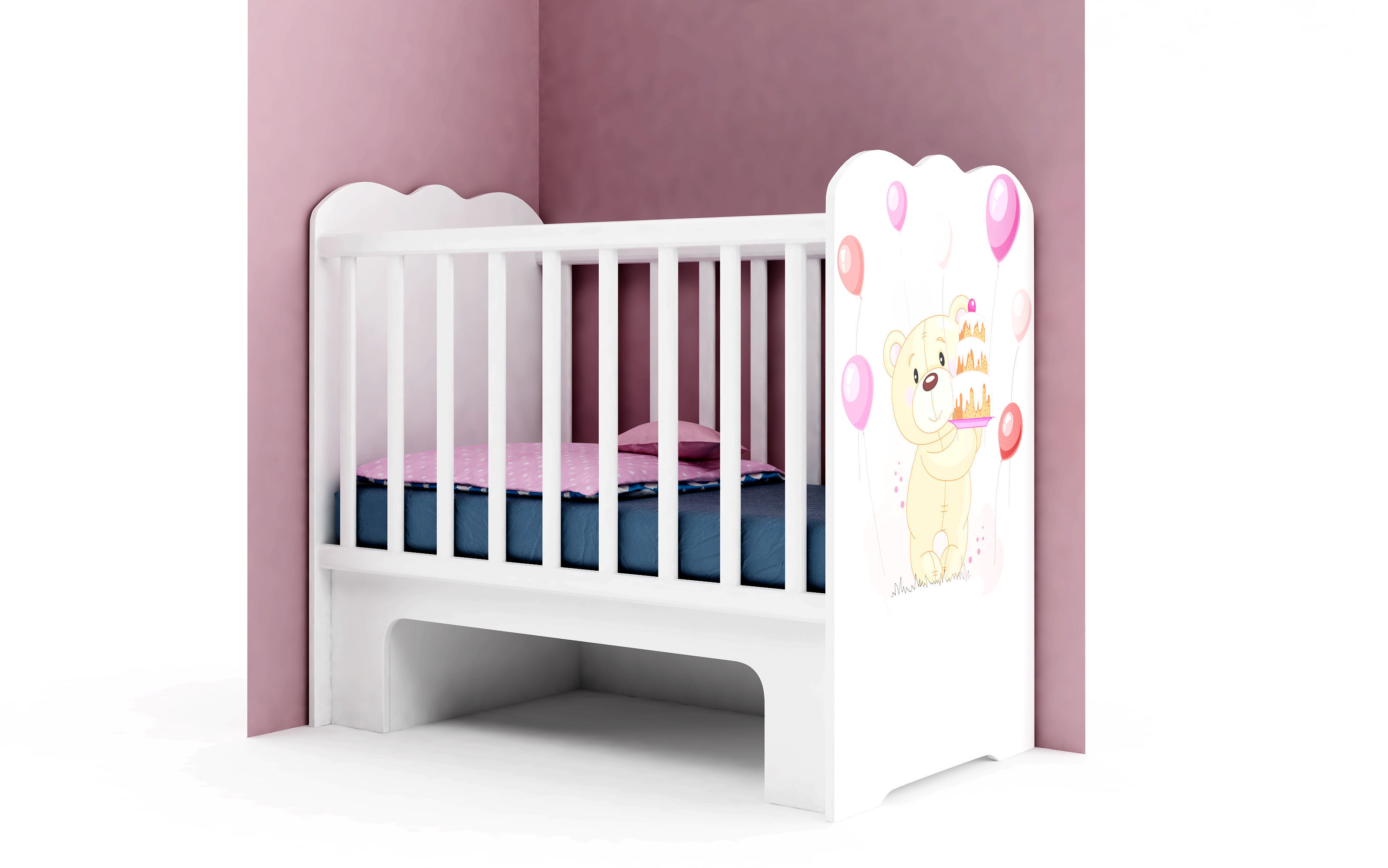 Modular baby furniture system 3D model_47