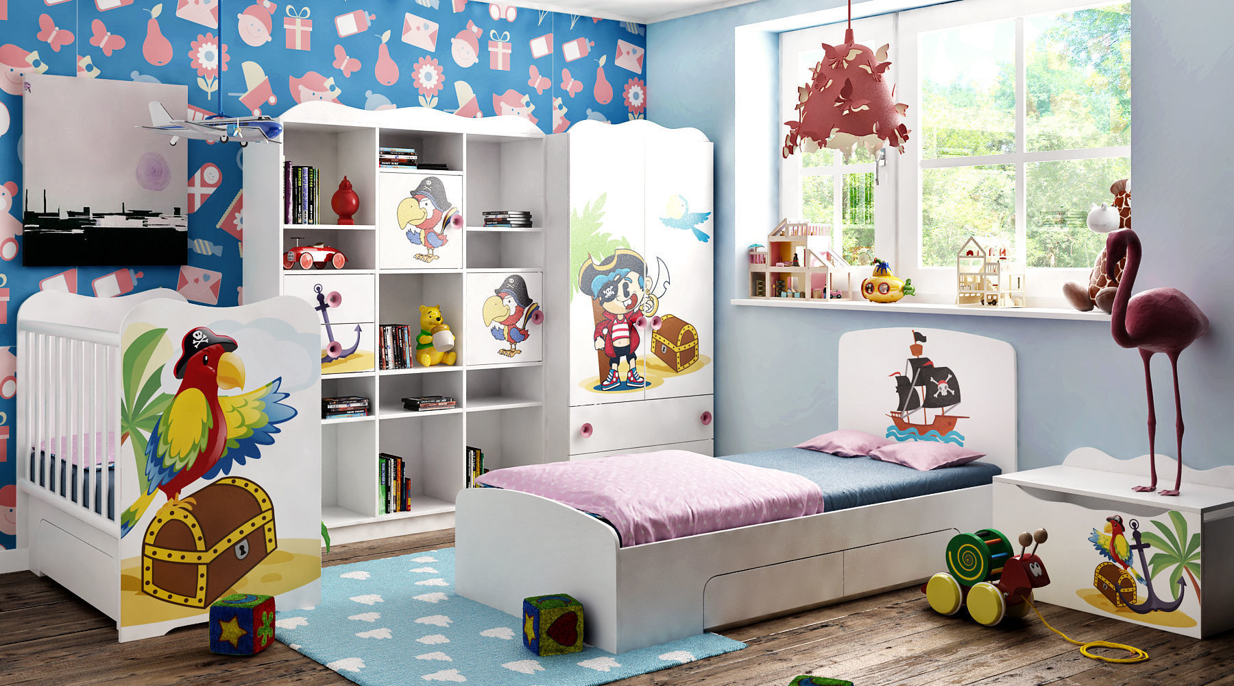 Modular baby furniture system 3D model_7