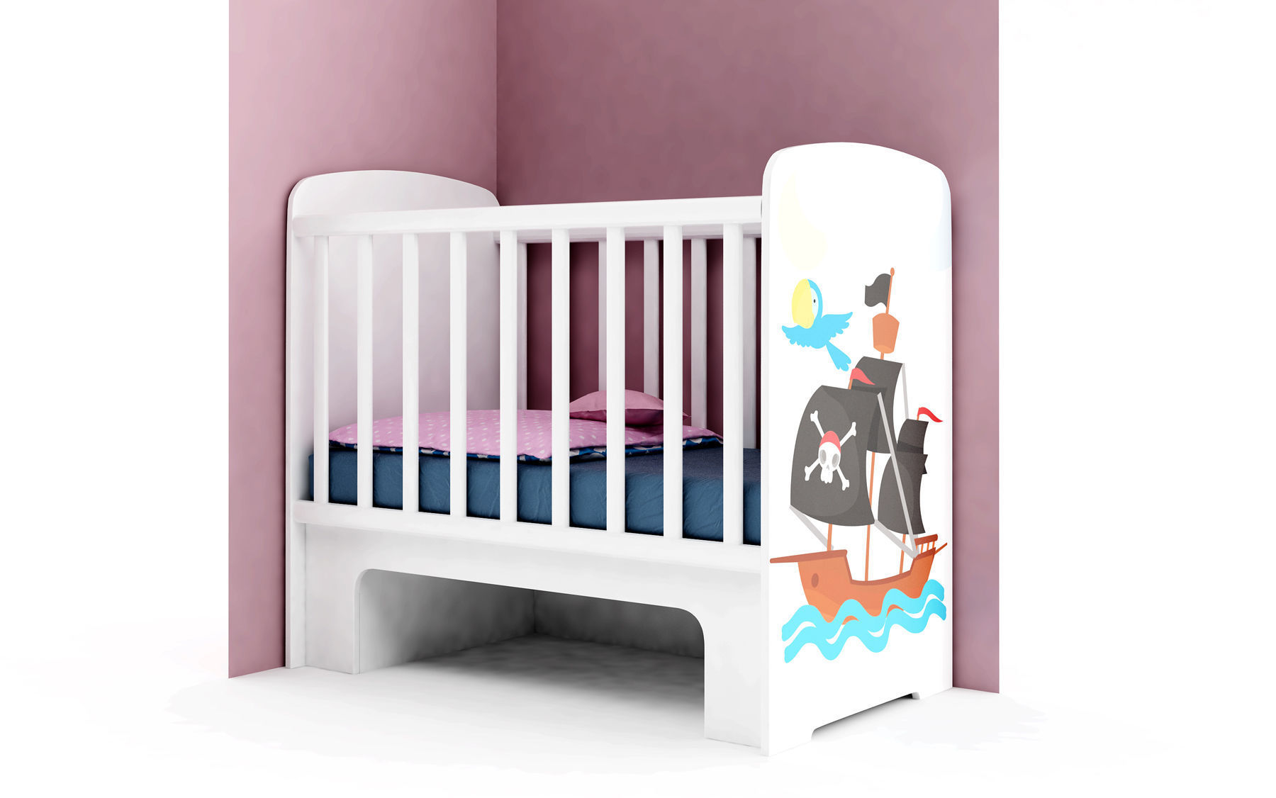 Modular baby furniture system 3D model_39