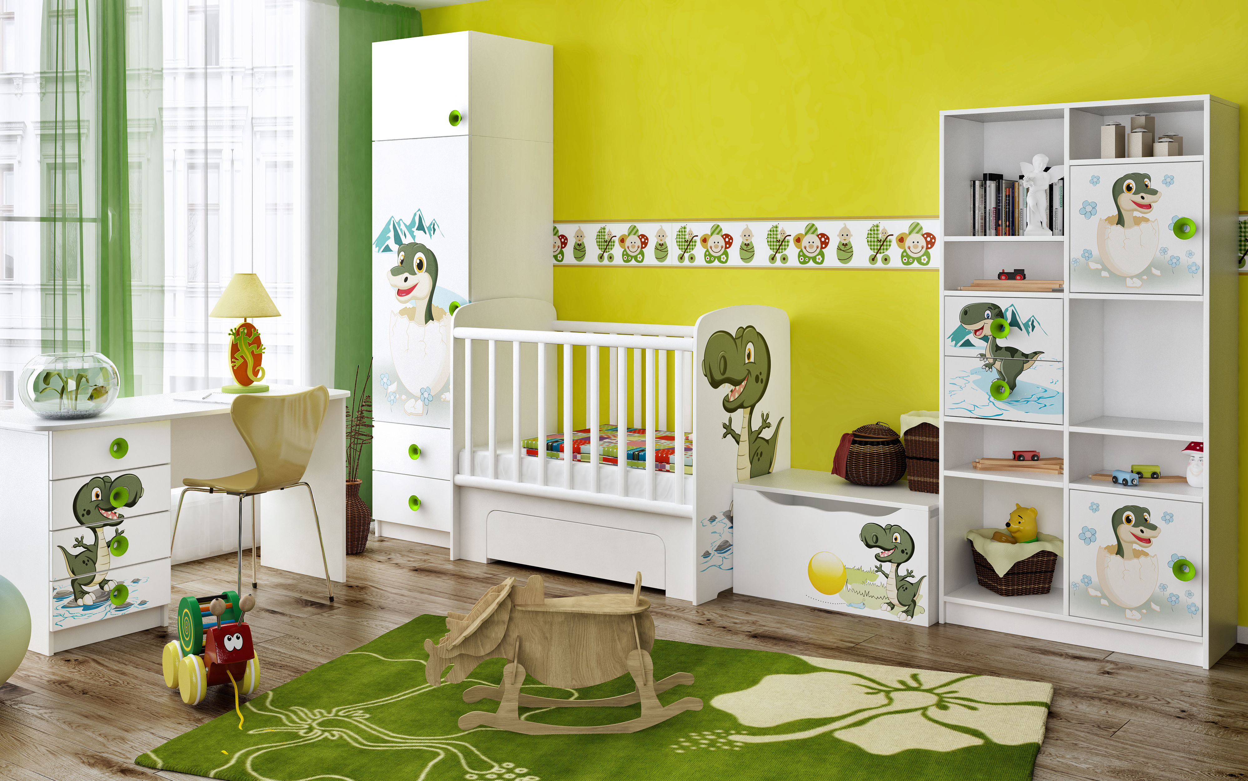 Modular baby furniture system 3D model_4