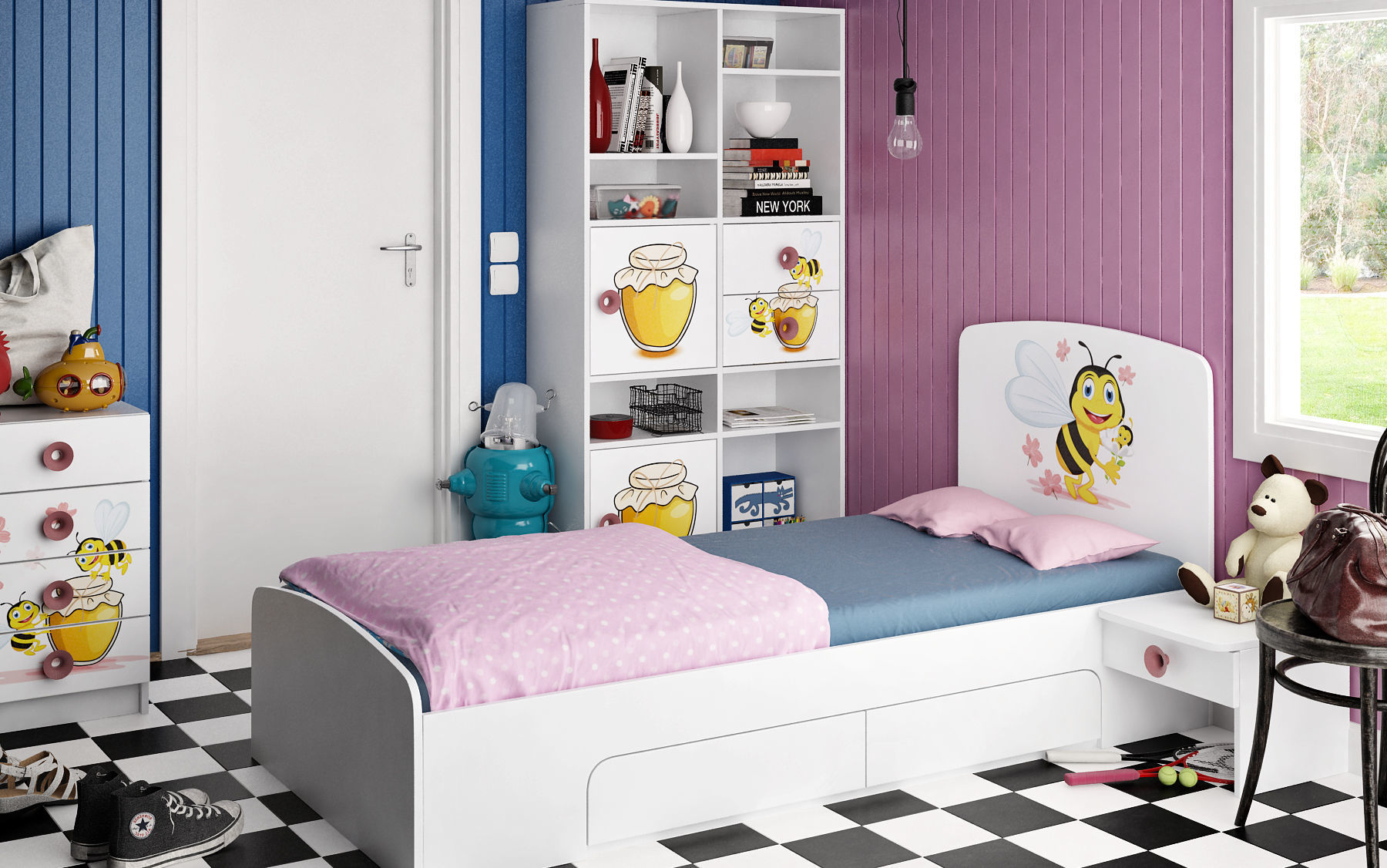 Modular baby furniture system 3D model_5