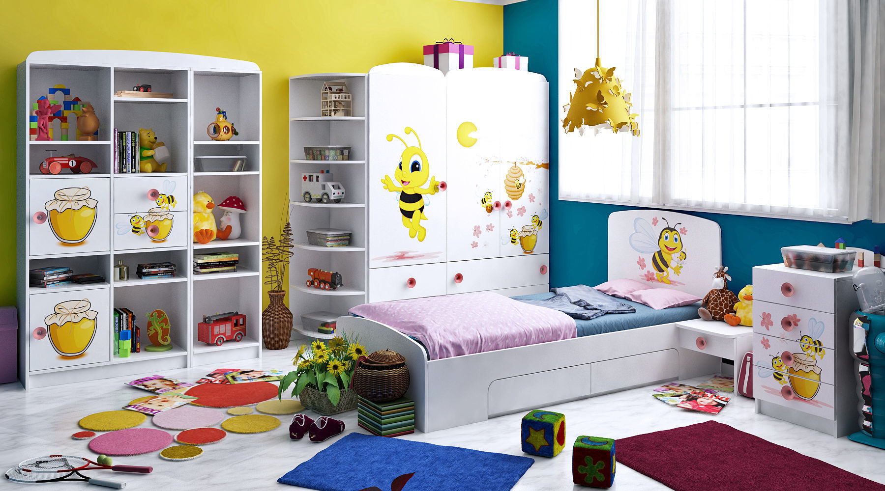 Modular baby furniture system 3D model_6