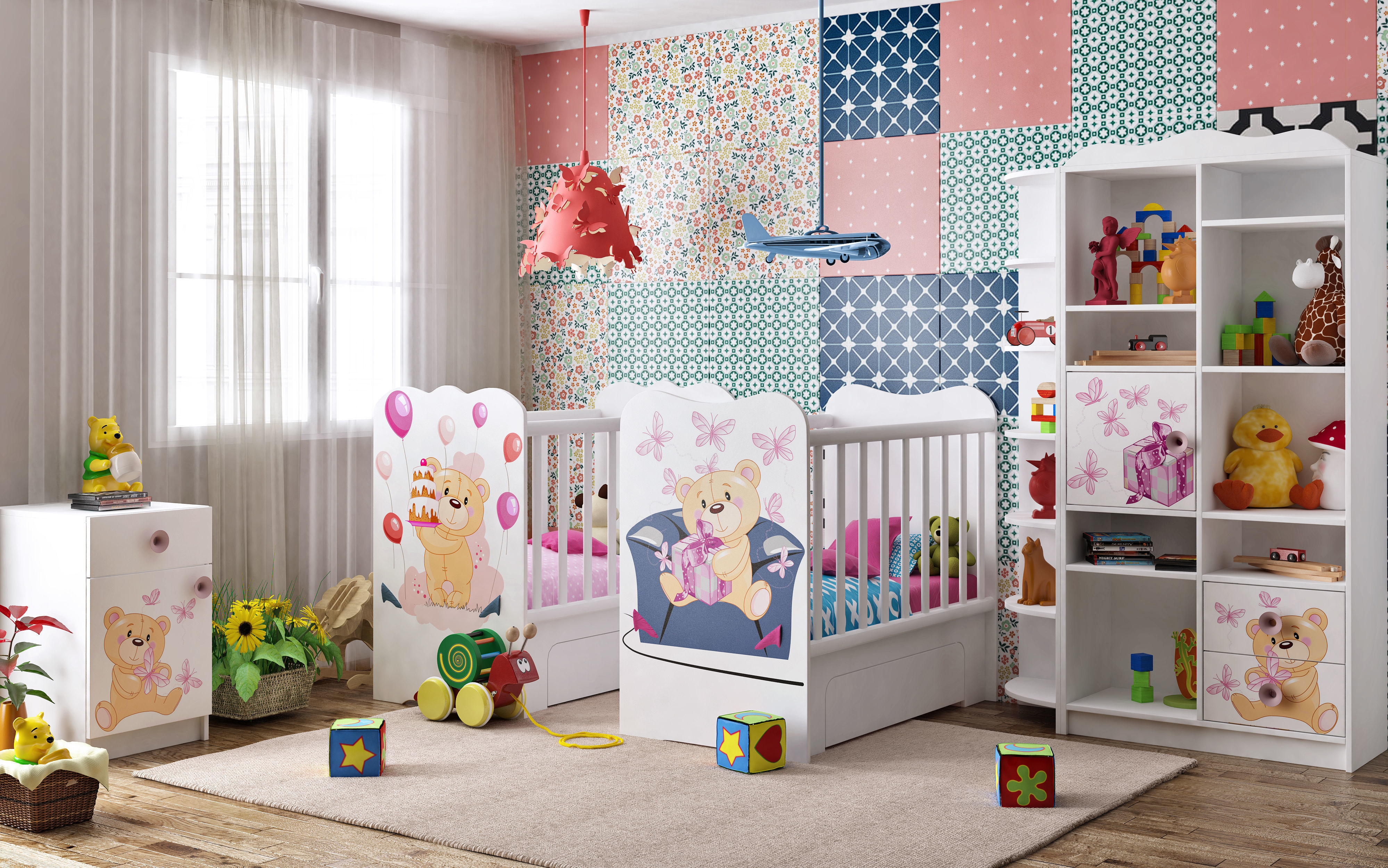 Modular baby furniture system 3D model_1