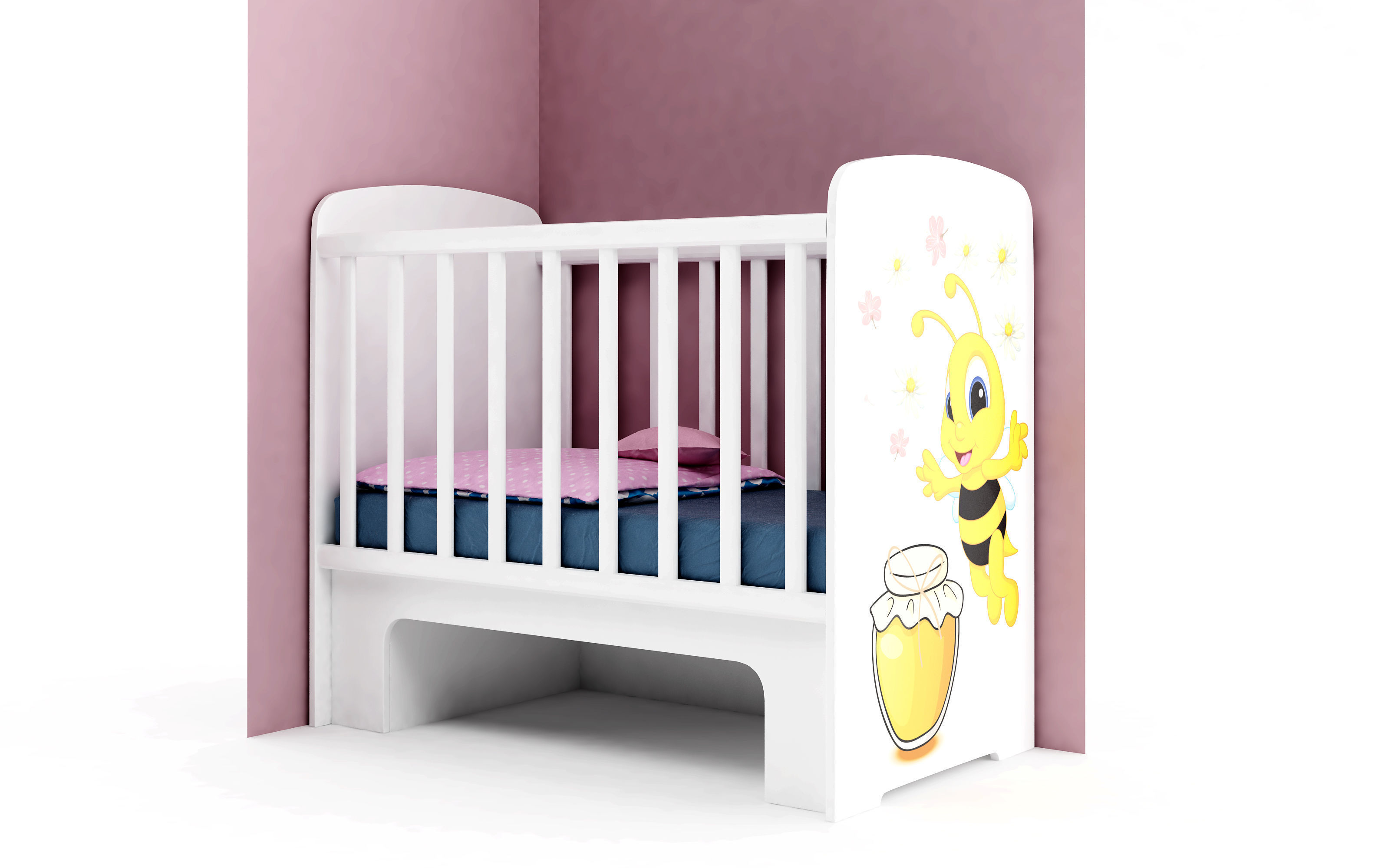 Modular baby furniture system 3D model_38