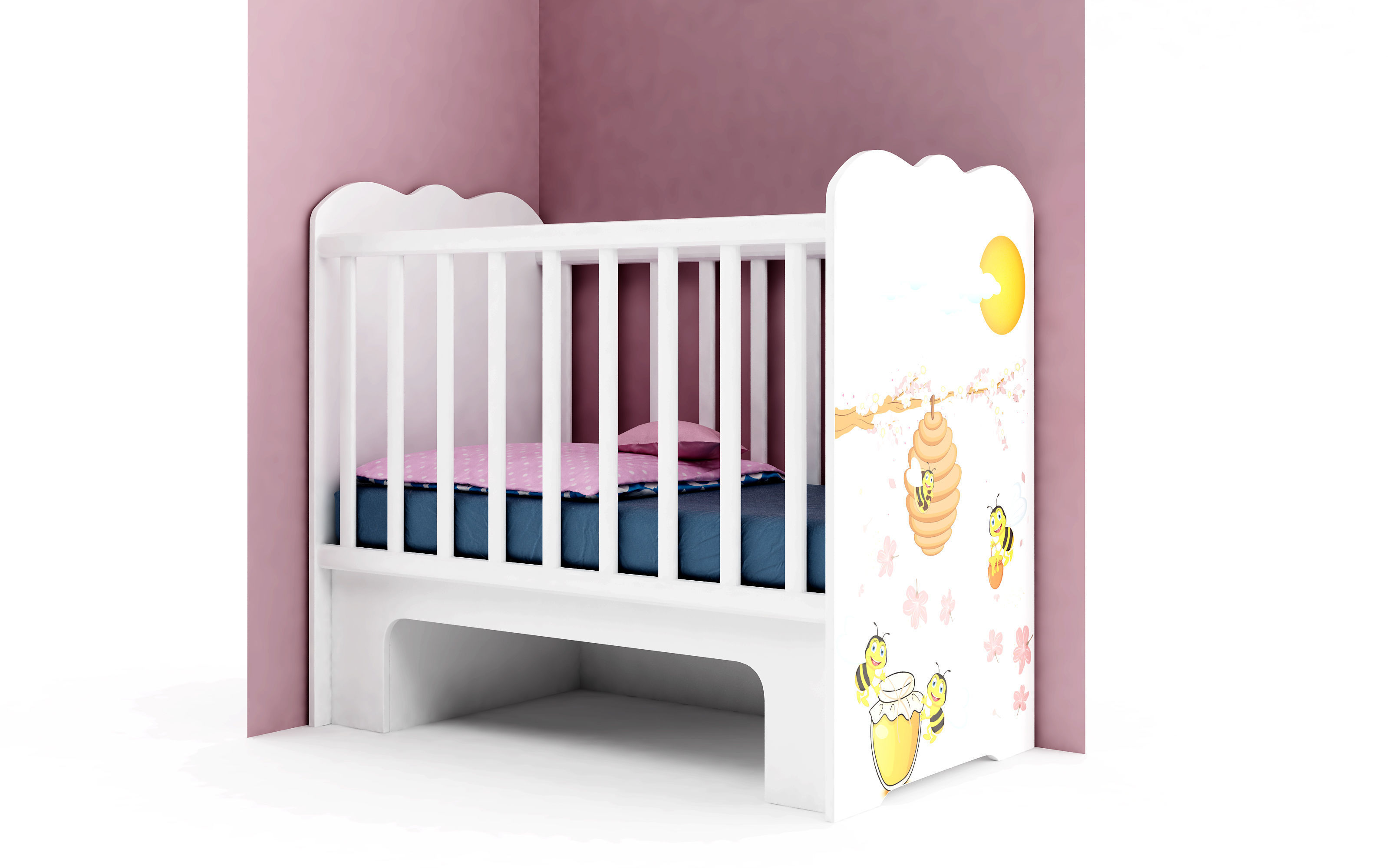 Modular baby furniture system 3D model_48