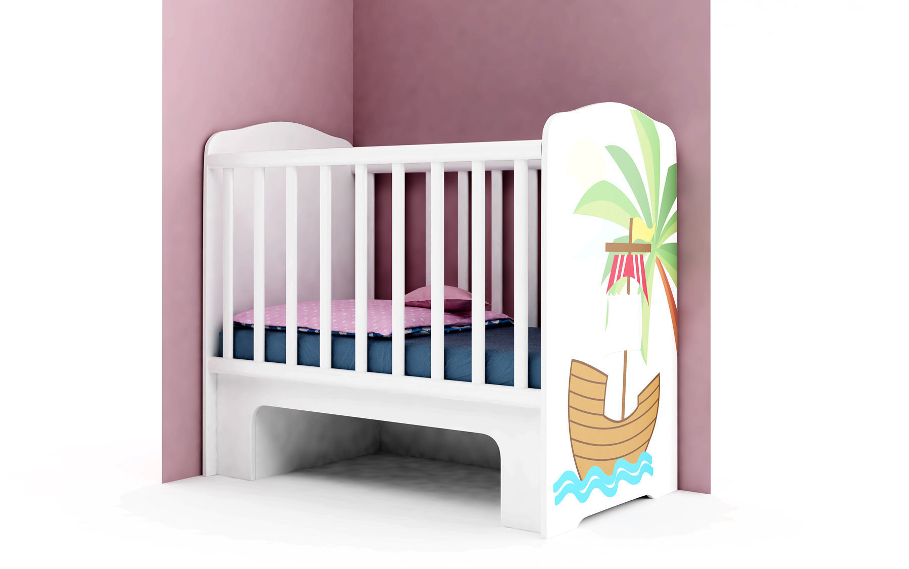 Modular baby furniture system 3D model_44