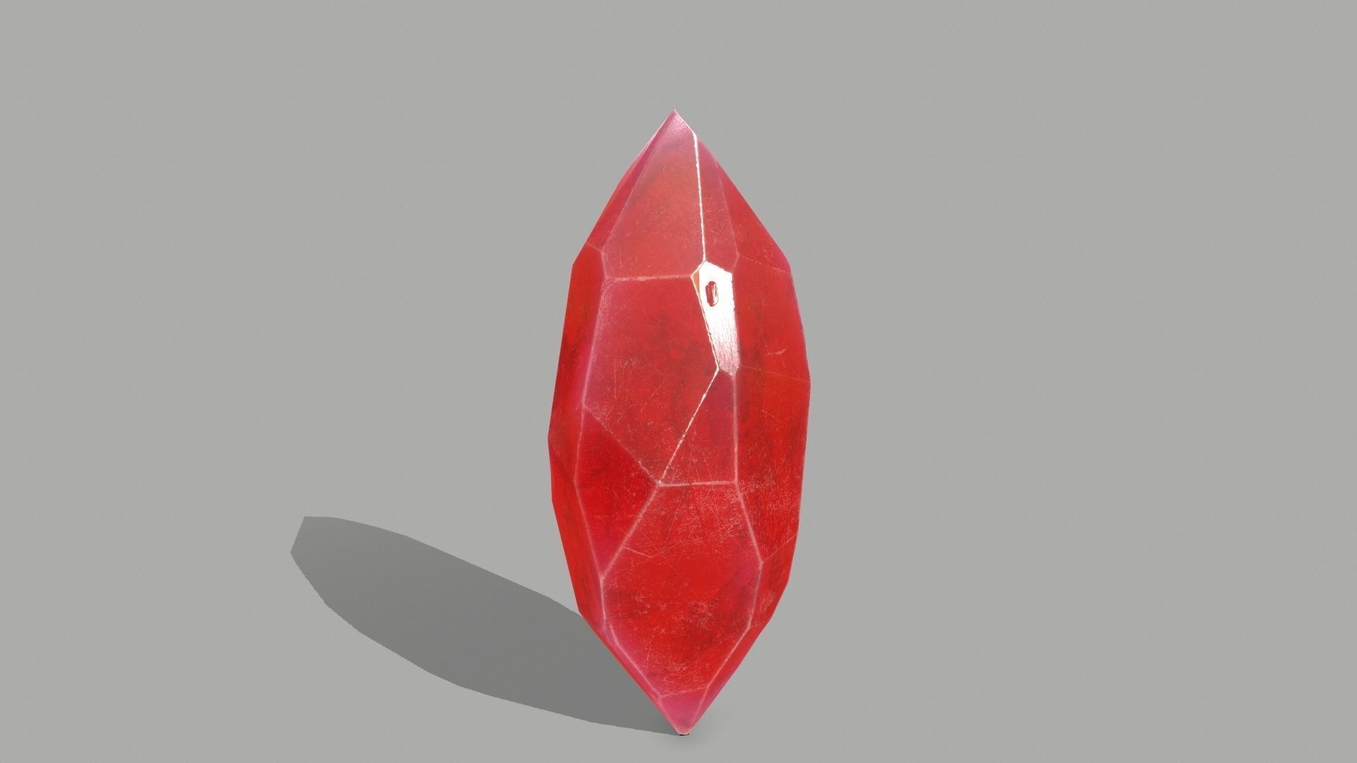 Crystal Set gemstone Low-poly 3D model_5