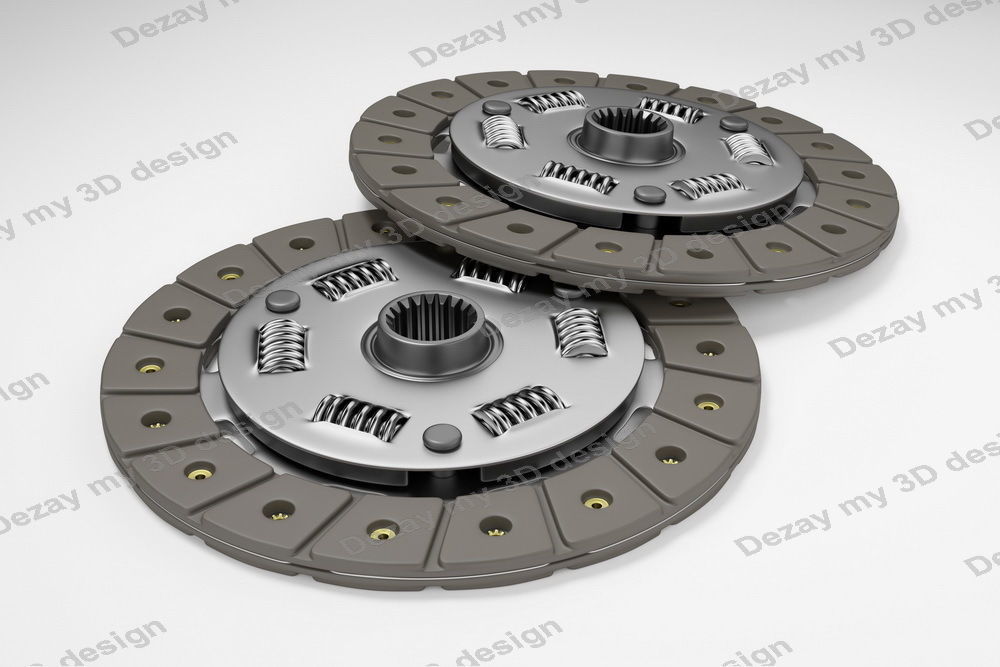 Spare parts for car clutch disk 3D model_2