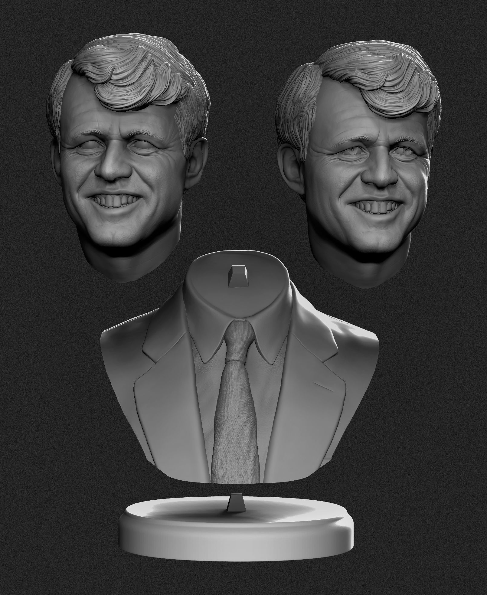 Robert Fitzgerald Kennedy 3D print model_2