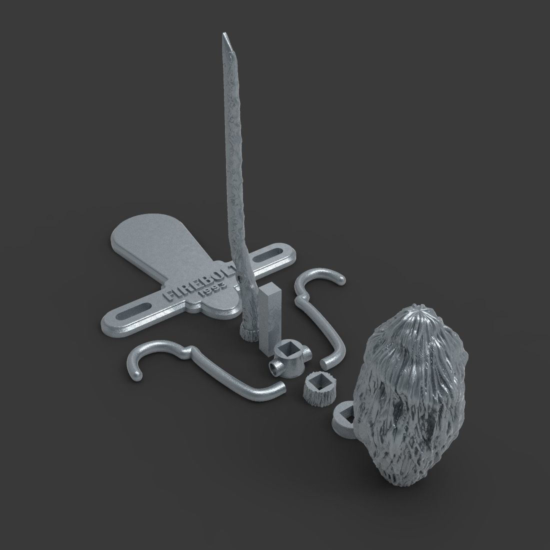 Firebolt Broomstick - Harry Potter - Goblet of Fire 3D print model_14