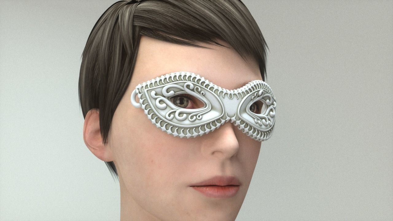 Carnival Mask - 03 3D print model_7