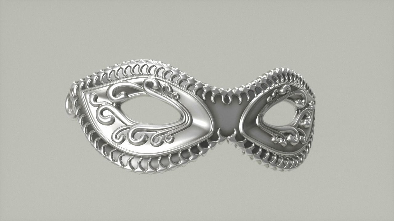 Carnival Mask - 03 3D print model_8