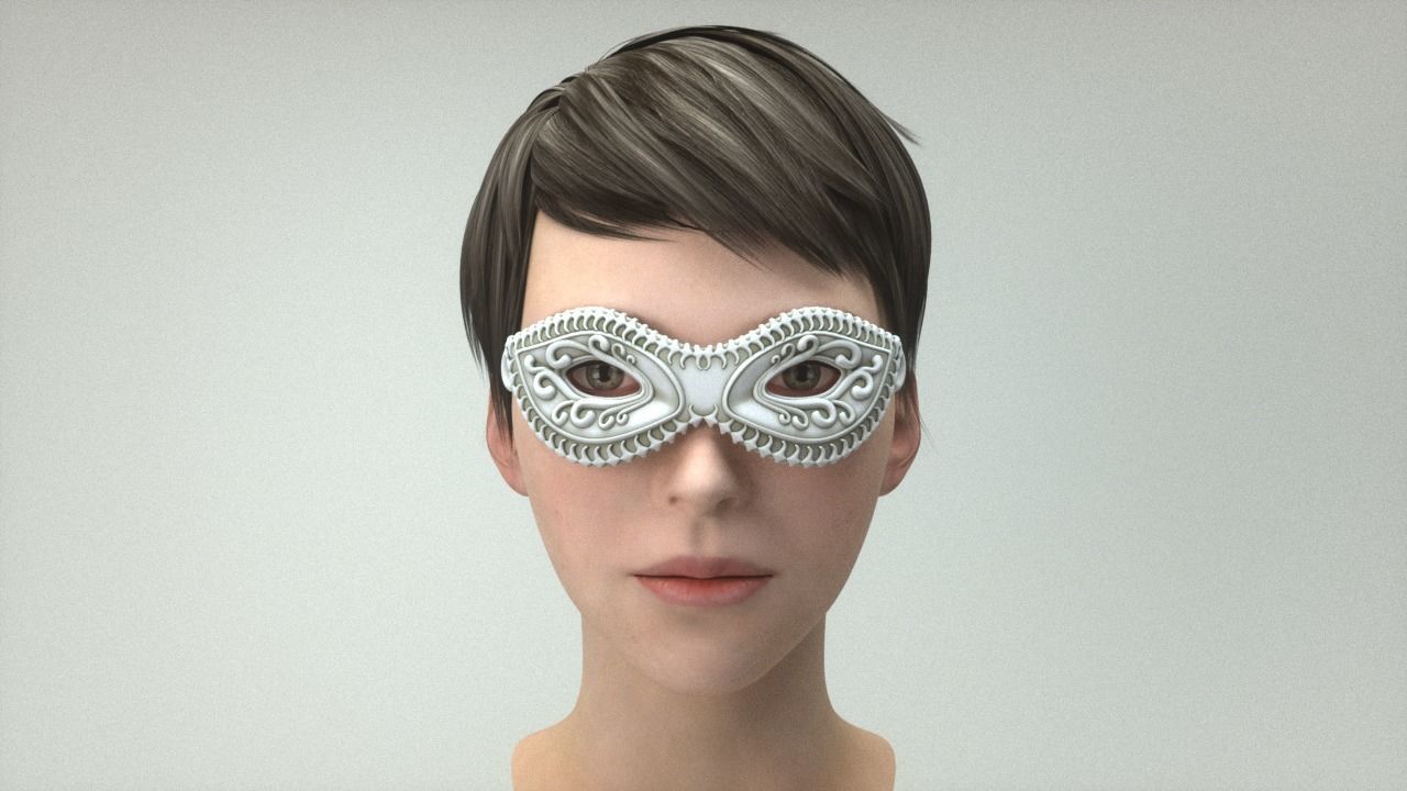 Carnival Mask - 03 3D print model_6