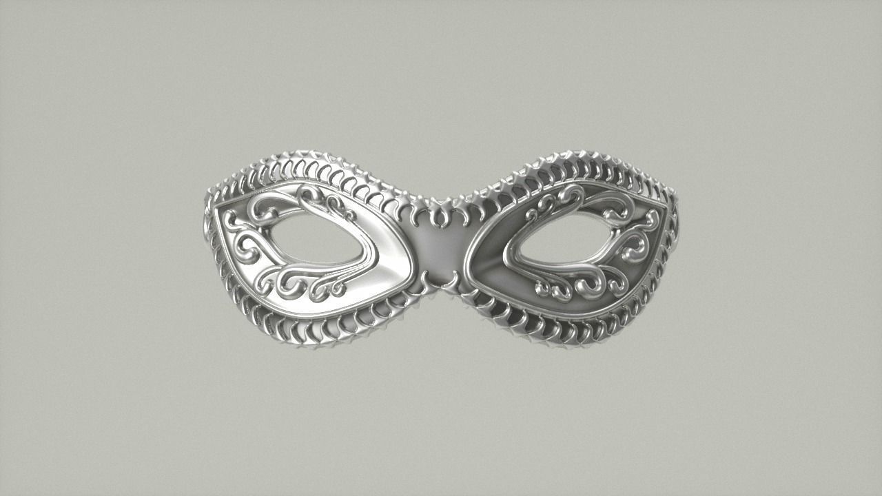 Carnival Mask - 03 3D print model_4