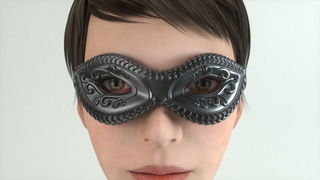 Carnival Mask - 03 3D print model_3