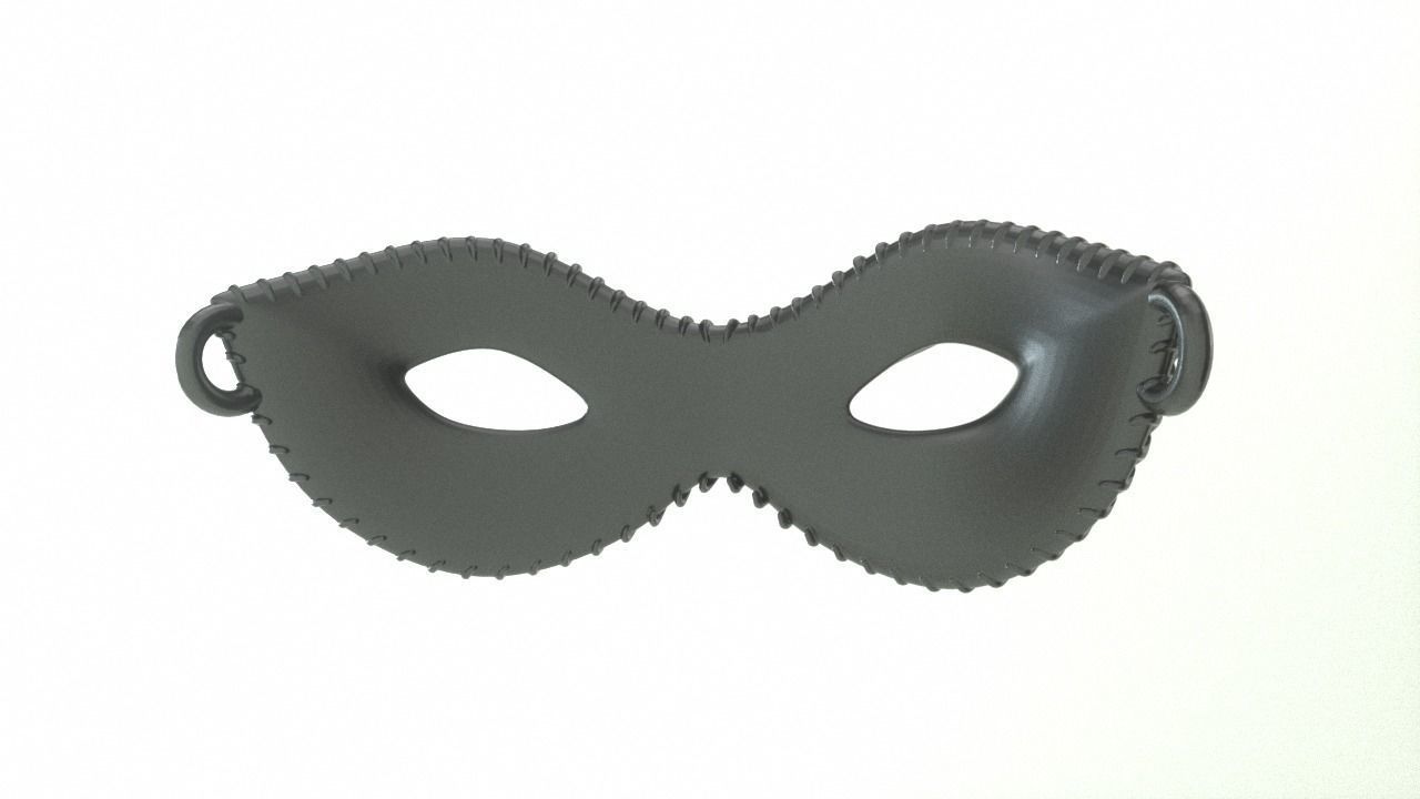 Carnival Mask - 03 3D print model_9