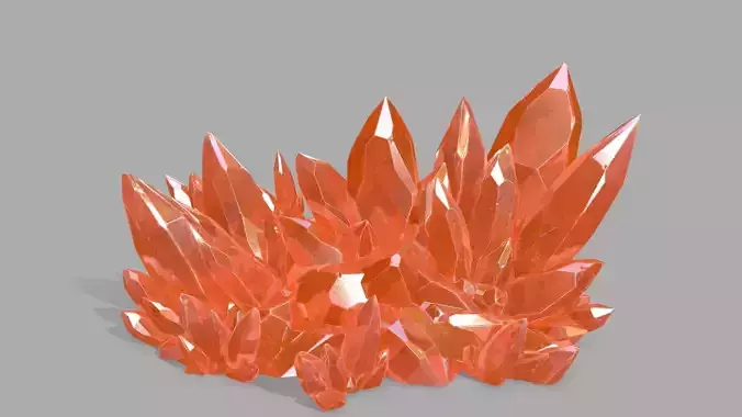 Crystal Set orange stone