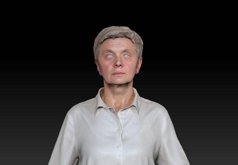 Adult woman in casual style ready for animation 131 Low-poly 3D model_6