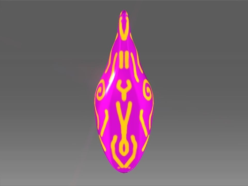 Wizard Cone Hat Helmet Space Ship Low-poly 3D model_43