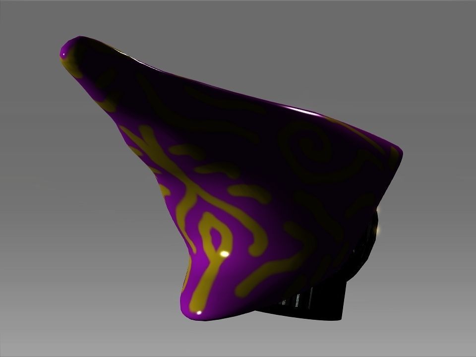 Wizard Cone Hat Helmet Space Ship Low-poly 3D model_10