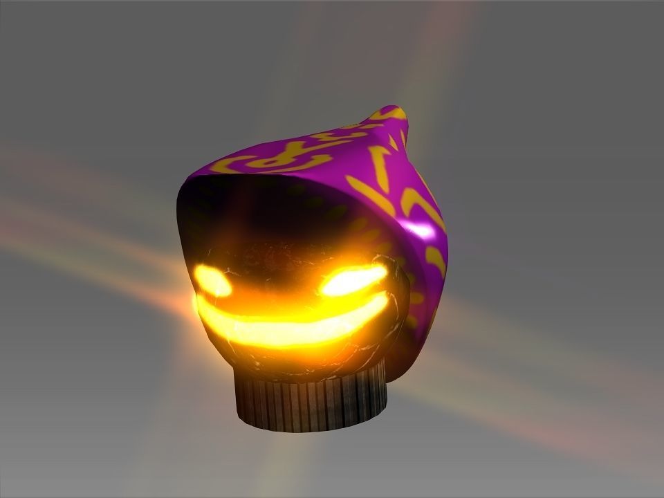 Wizard Cone Hat Helmet Space Ship Low-poly 3D model_23