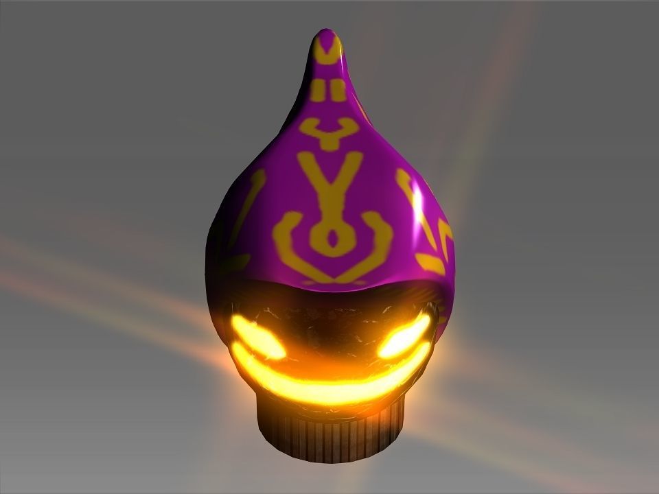 Wizard Cone Hat Helmet Space Ship Low-poly 3D model_25