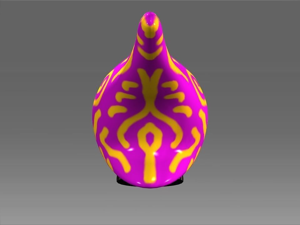 Wizard Cone Hat Helmet Space Ship Low-poly 3D model_44