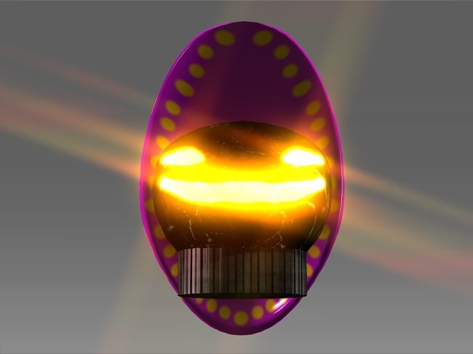 Wizard Cone Hat Helmet Space Ship Low-poly 3D model_33