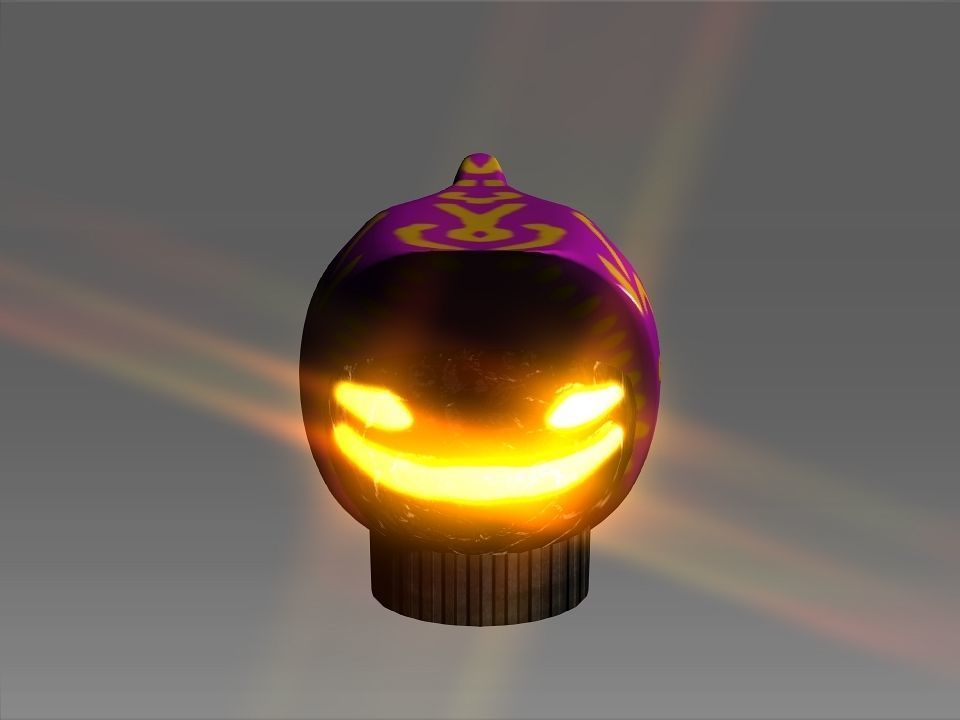 Wizard Cone Hat Helmet Space Ship Low-poly 3D model_12