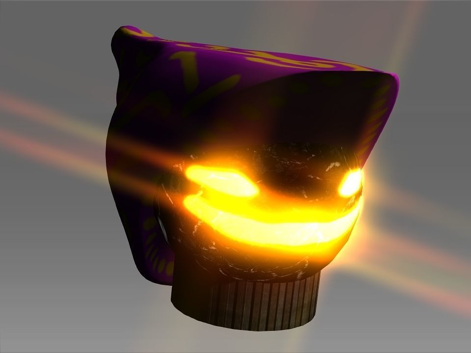 Wizard Cone Hat Helmet Space Ship Low-poly 3D model_22