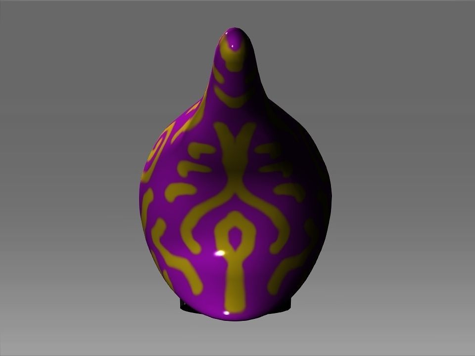 Wizard Cone Hat Helmet Space Ship Low-poly 3D model_7