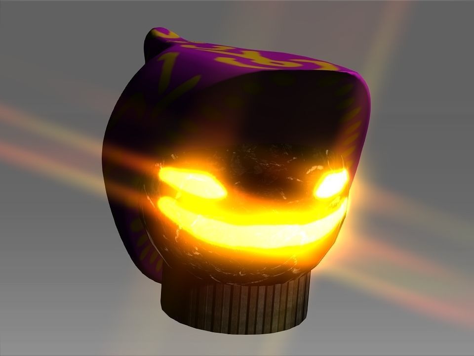 Wizard Cone Hat Helmet Space Ship Low-poly 3D model_24