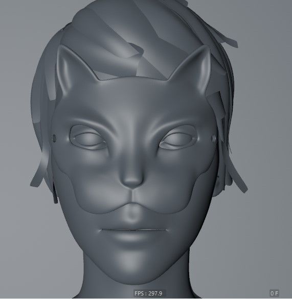 Carnival Mask - Cat with monocle 3D print model_14