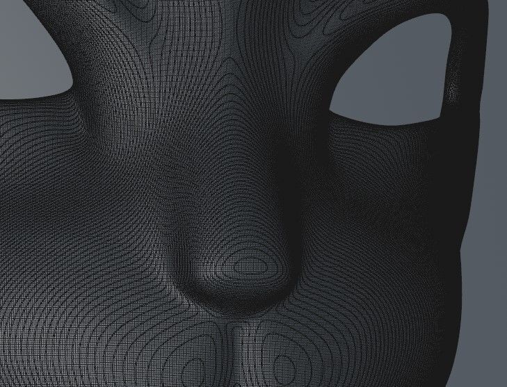 Carnival Mask - Cat with monocle 3D print model_13
