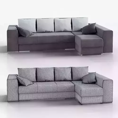 bruno sofa with cushions