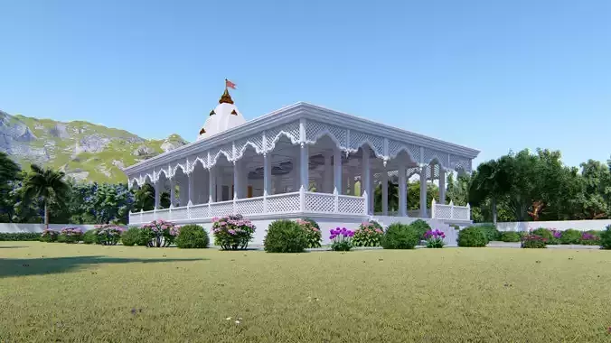 Hindu God Temple 3D model