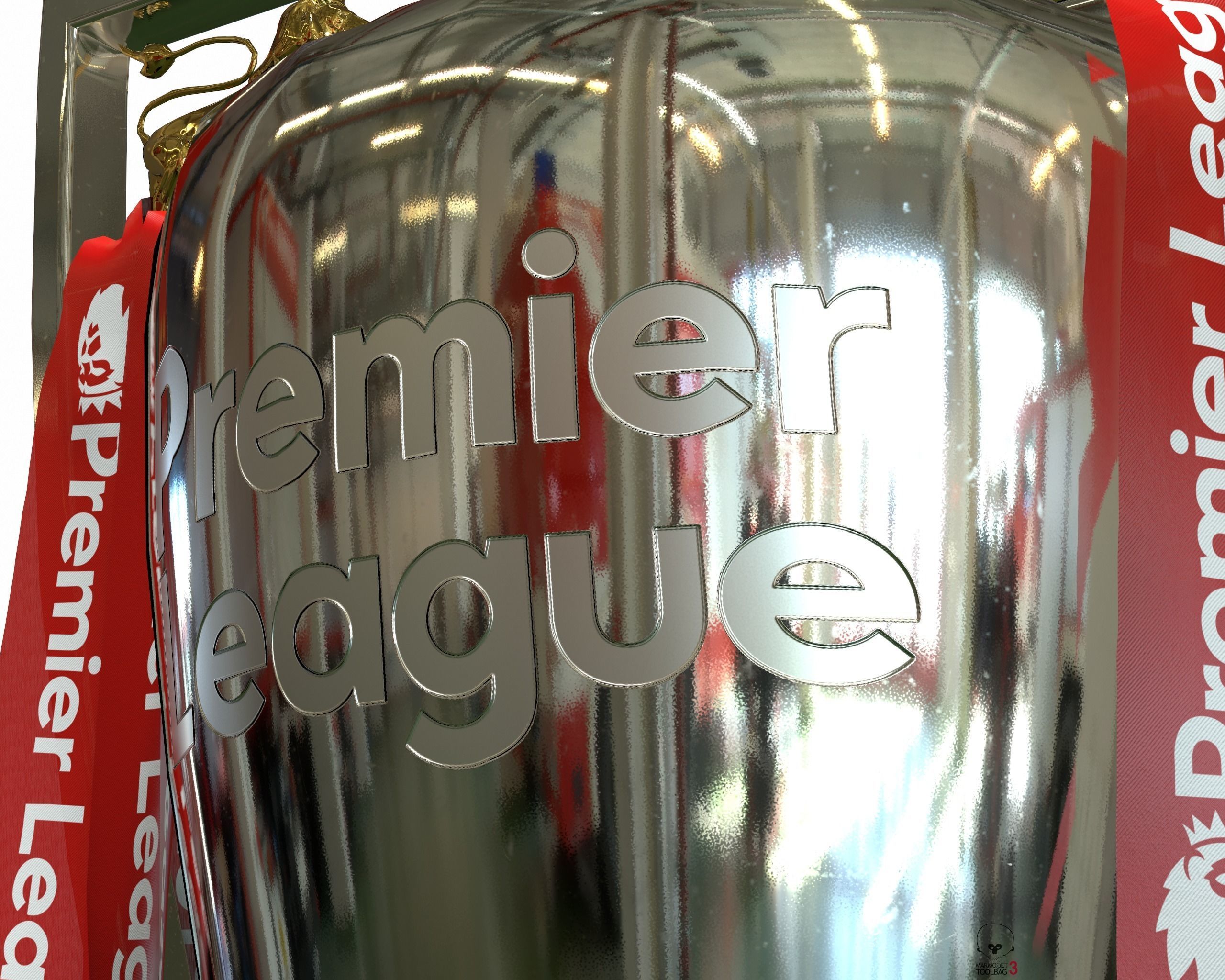 English Premier League Trophy PBR  3D model_2