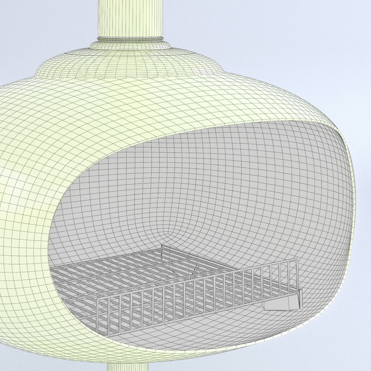Funky Retro Fireplace 3D model_8