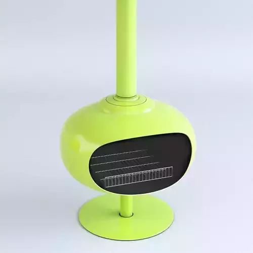 Funky Retro Fireplace 3D model