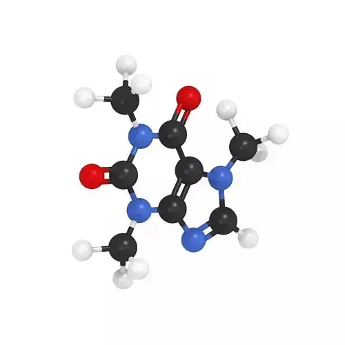 Caffeine Molecule 3D model